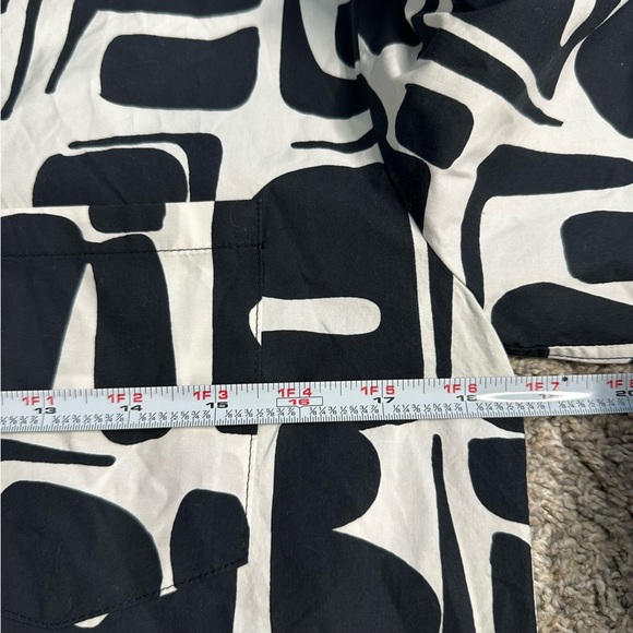 La DoubleJ Clerk CLERK TRIBAL PRINT SHORT SLEEVE Poplin COTTON SHIRT black small - Picture 8 of 13